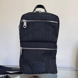Paul Smith Black Cross Body Bag with Silver Accents